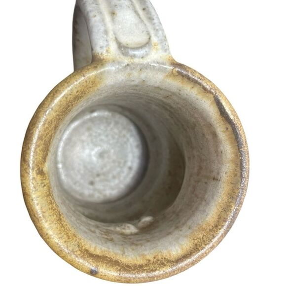 MMS Design Studio Ceramic Art Brown and Cream Whimsical Mug - Picture 5 of 7